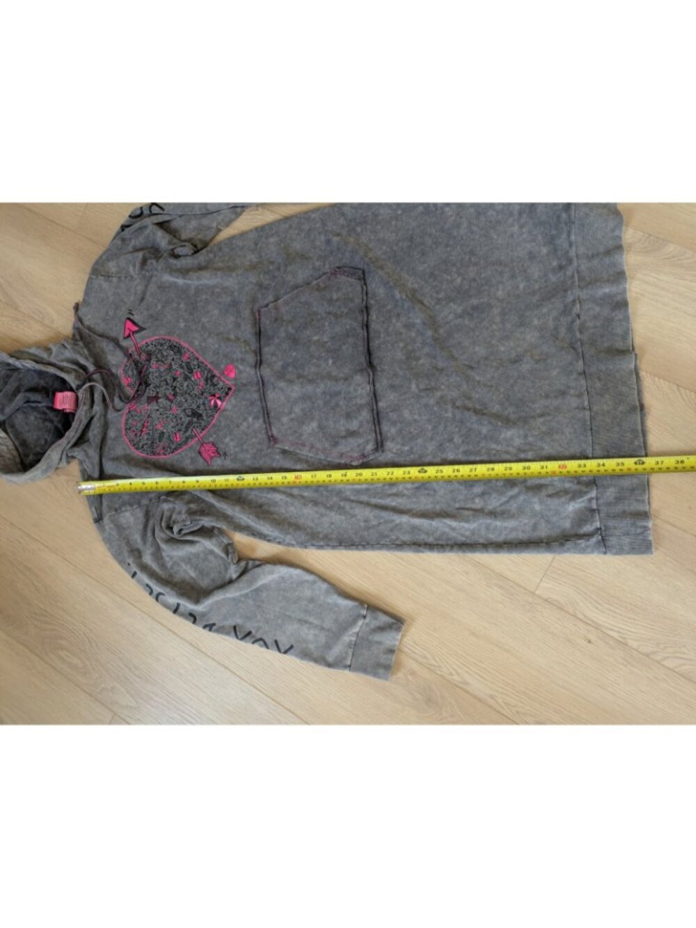 torrid x betsey johnson hoodie sweatshirt dress xl 1 Y2K Acid Wash Grey Kawaii - Picture 9 of 12